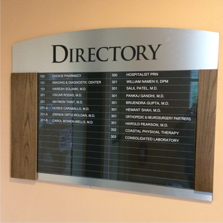 Directory signs portfolio