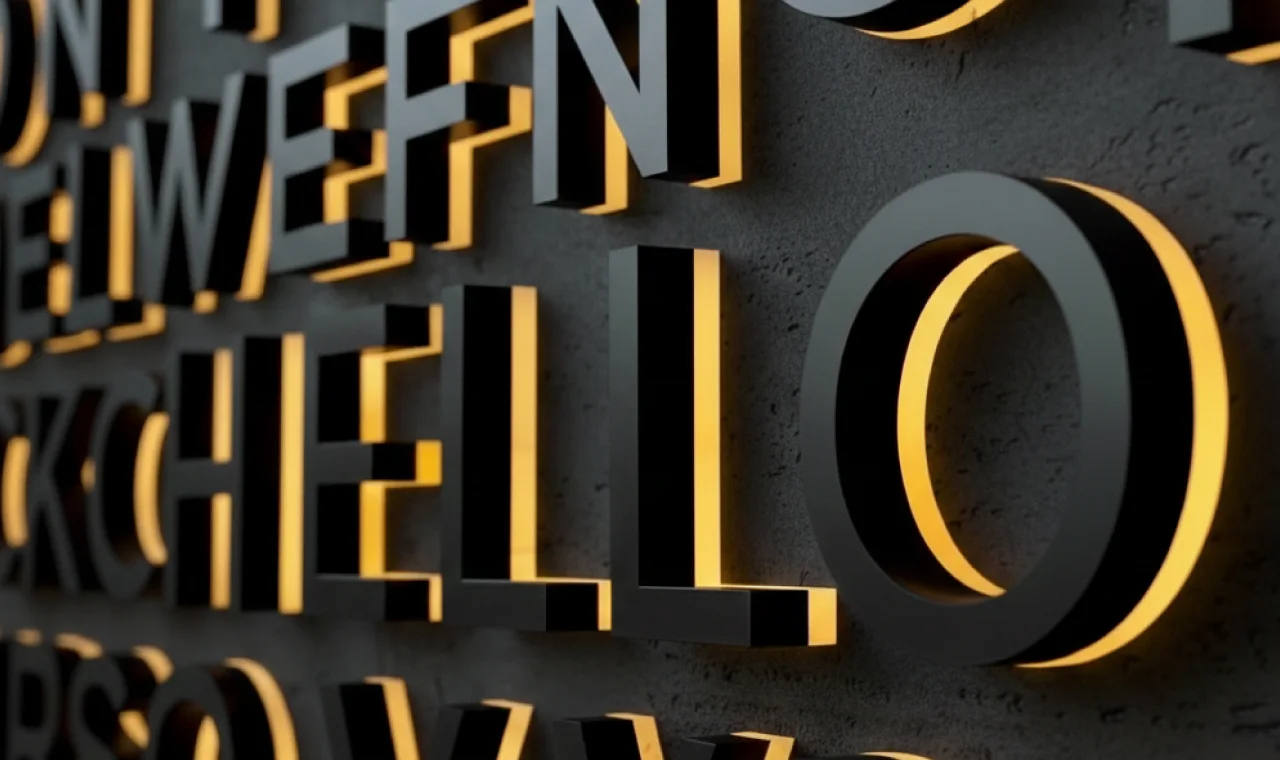 Backlit thematic décor signage