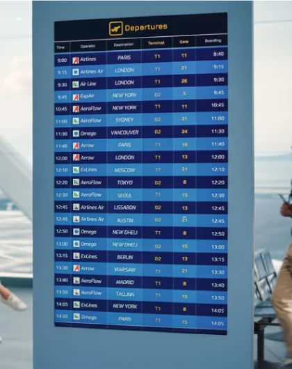 Digital information systems for public facilities