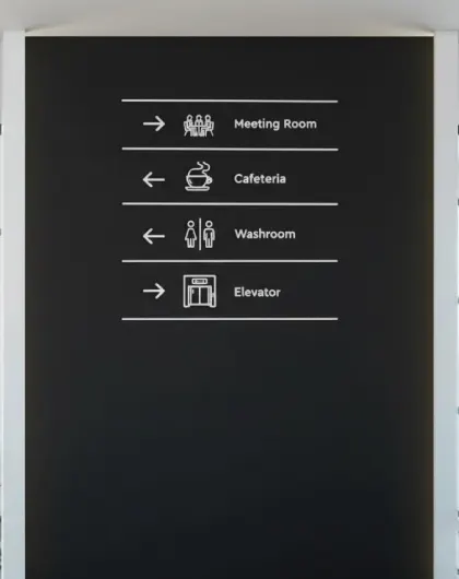 Floor maps and pictogram systems