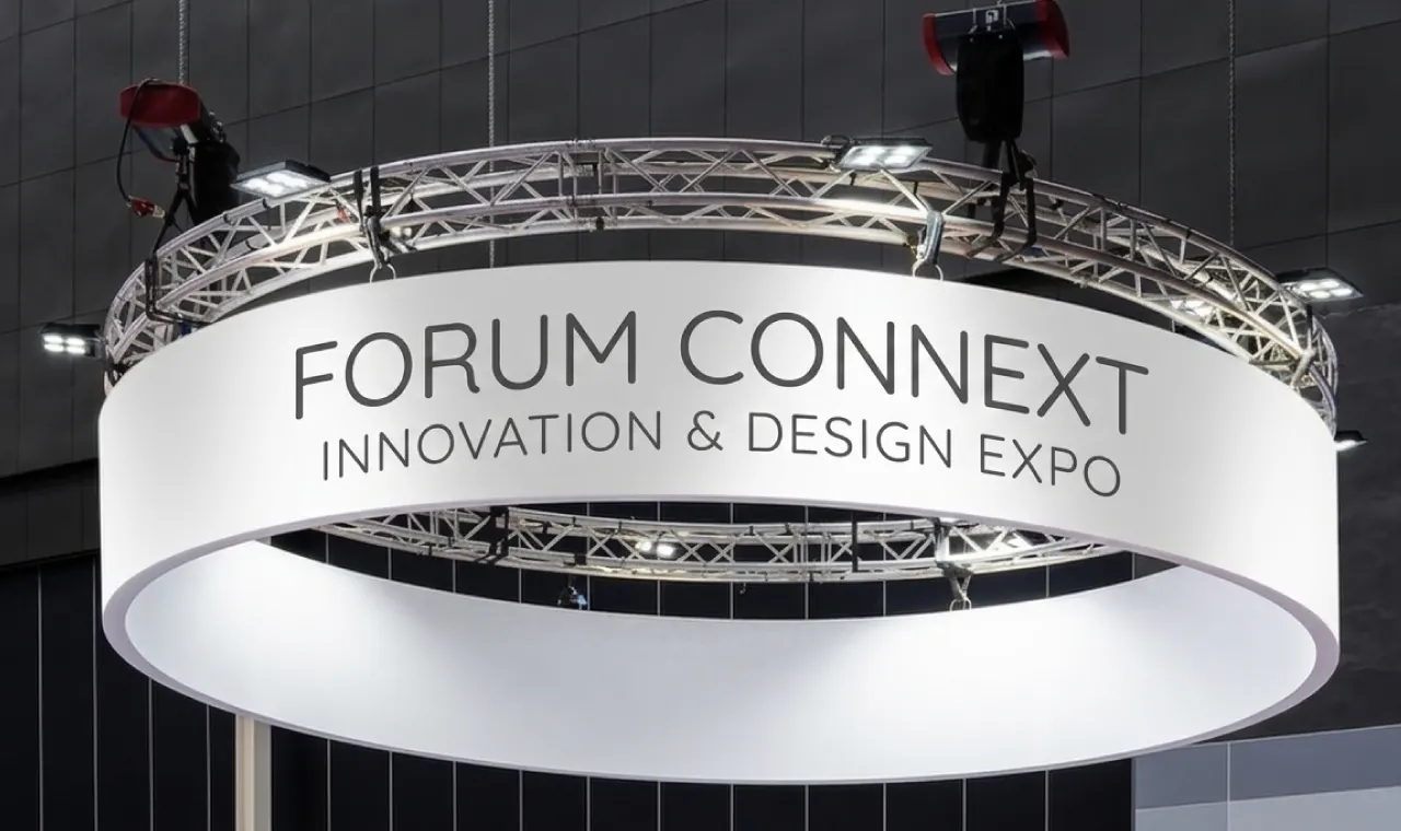 Hanging banners and wall graphics