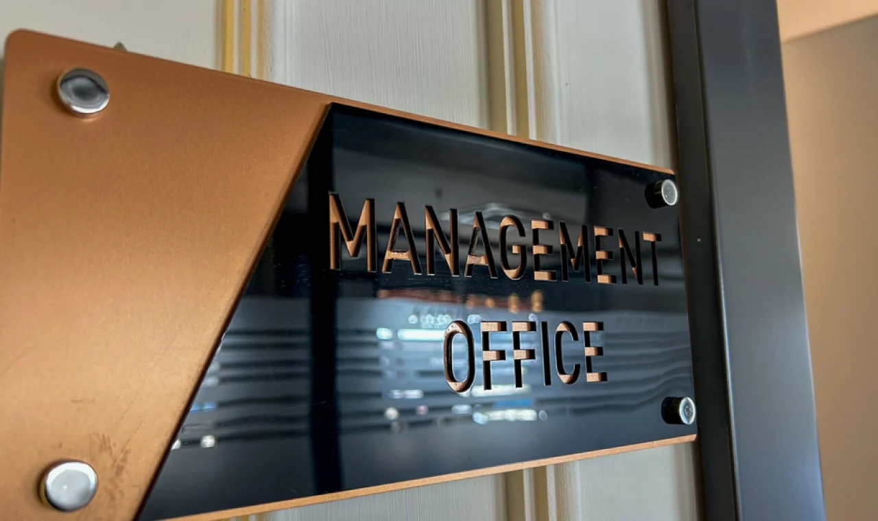 Office door and department identifiers