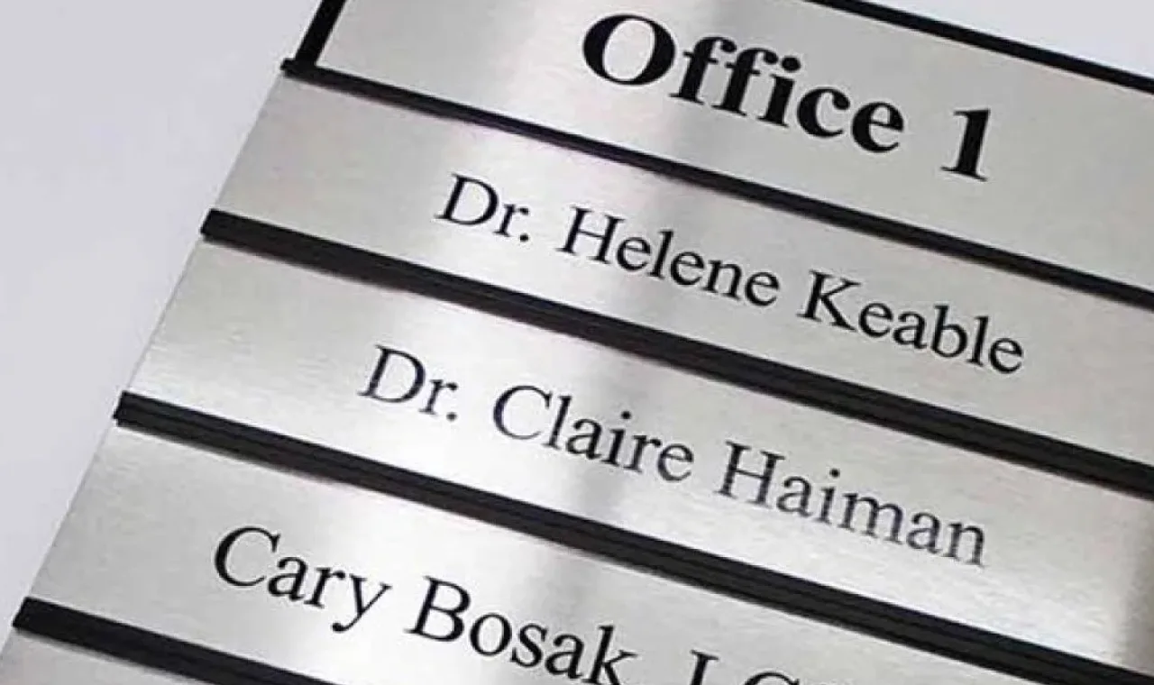 Room identifiers and nameplates
