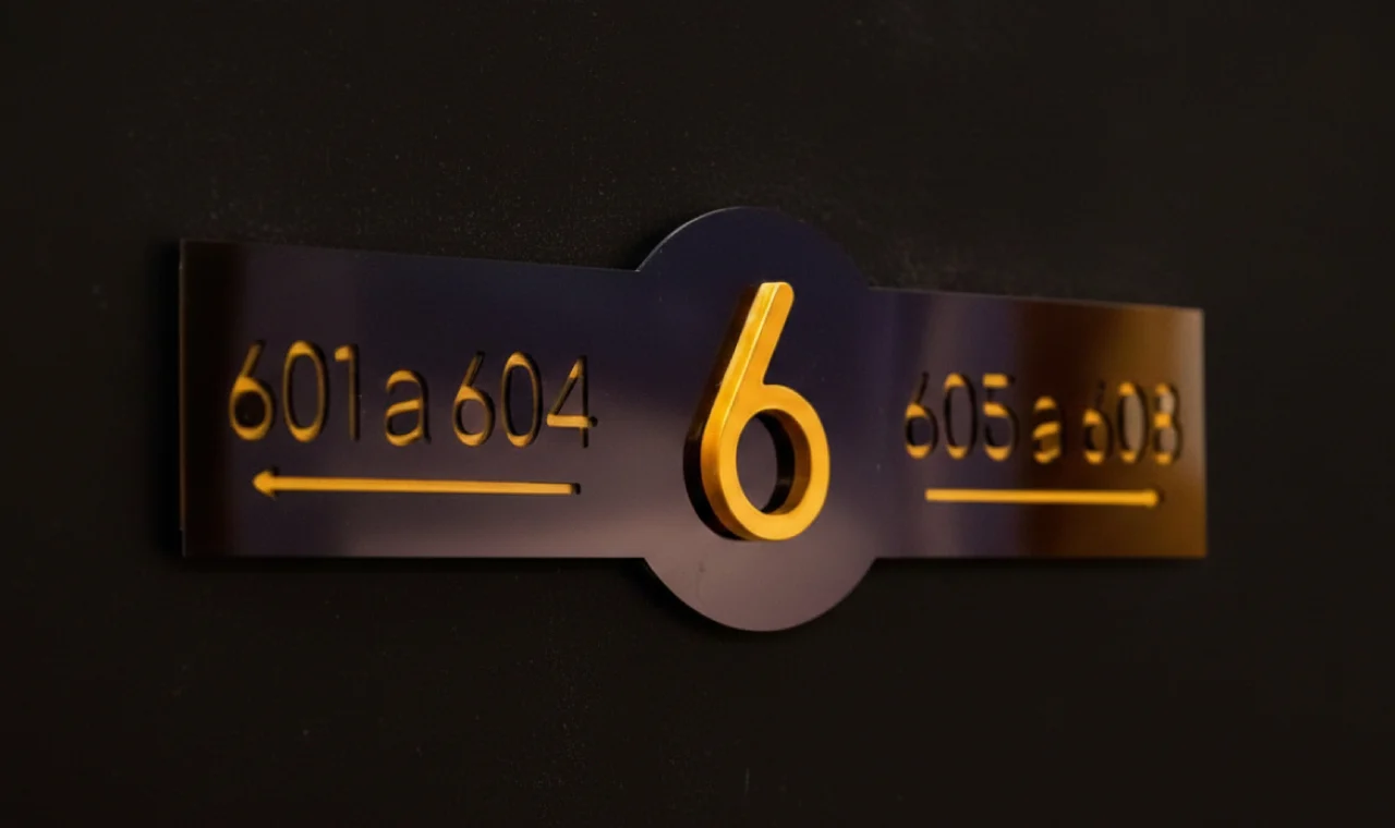 Room number plates and identifiers