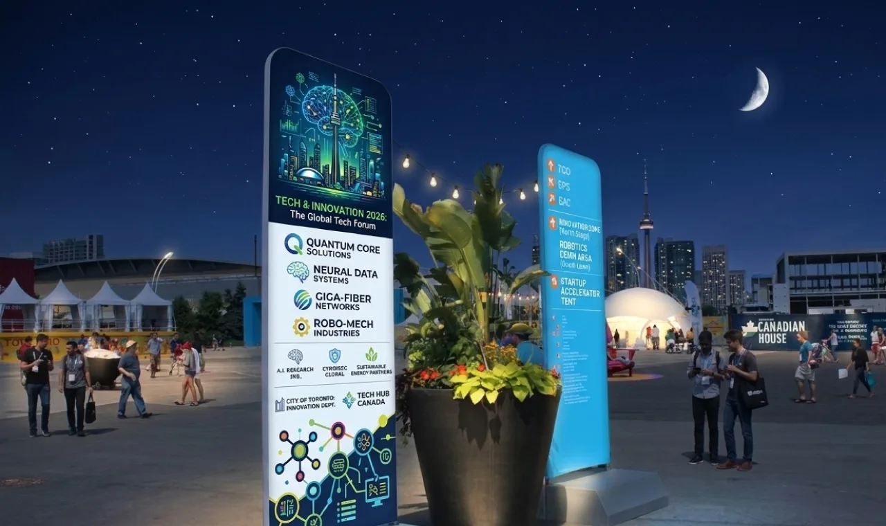 Temporary outdoor signage