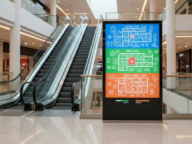 Improve Mall Navigation with Clear Directory Displays