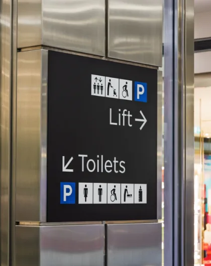 Directional and wayfinding signage