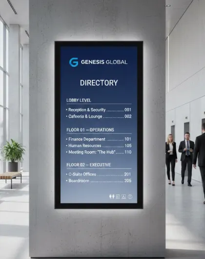 Directories, Floor Maps & Pictogram Systems