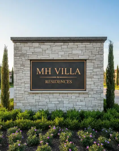 Entrance monument signs