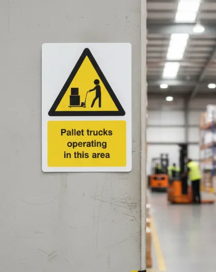 Safety and hazard warning signs