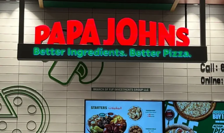 PAPA JOHNS signage by Metroplus