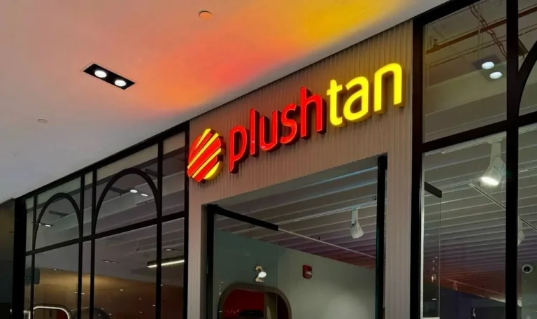 PLUSHTAN signage by Metroplus