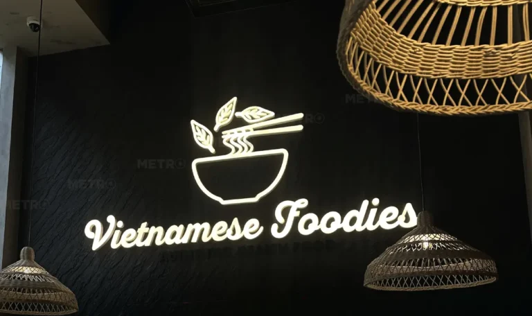 VIETNAMESE FOODIES signage by Metroplus