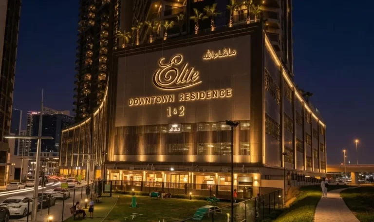 Elite Downtown Residence signage by Metroplus