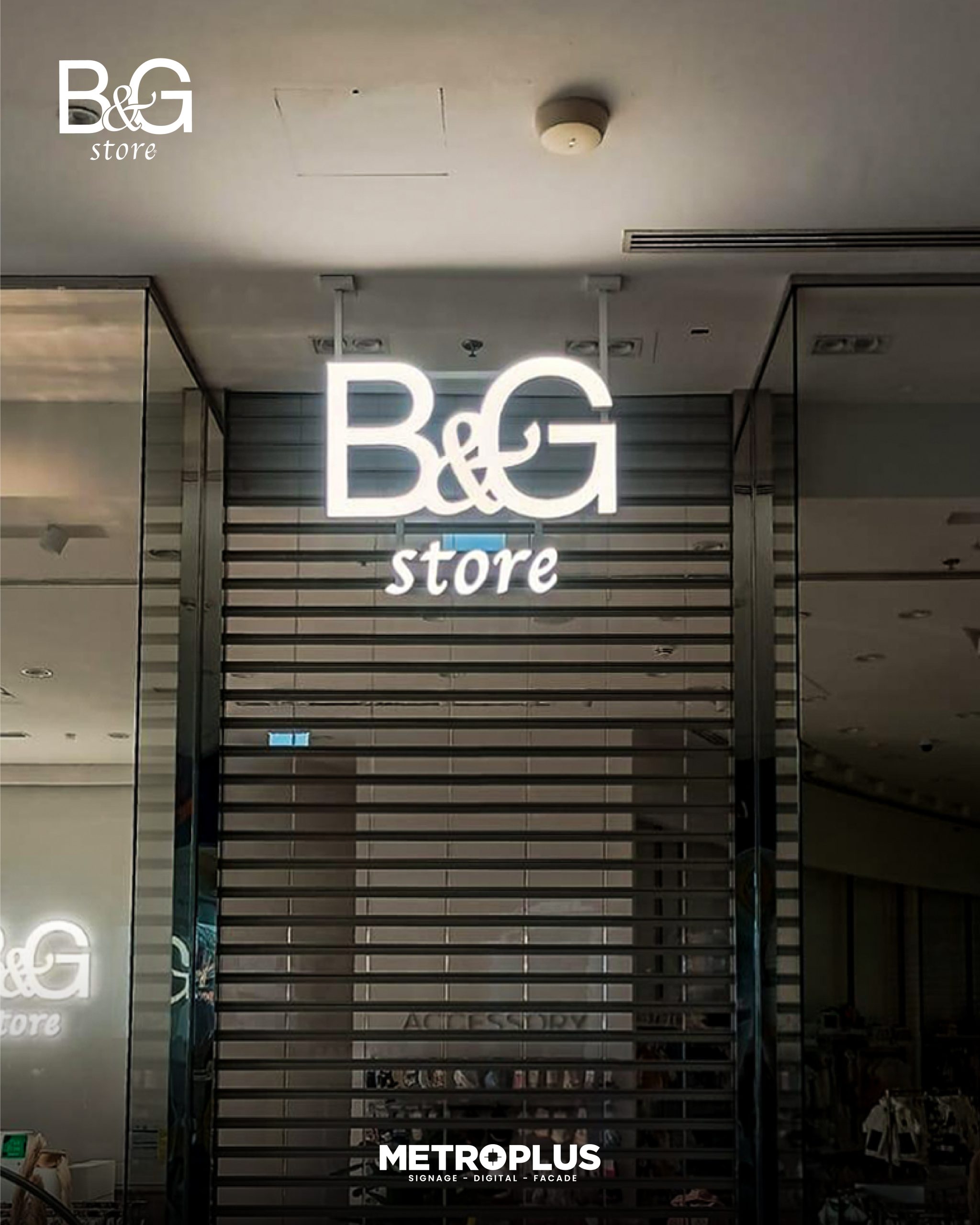 B&g – Dubai Festival City – Dubai Festival City - Metroplus signage project