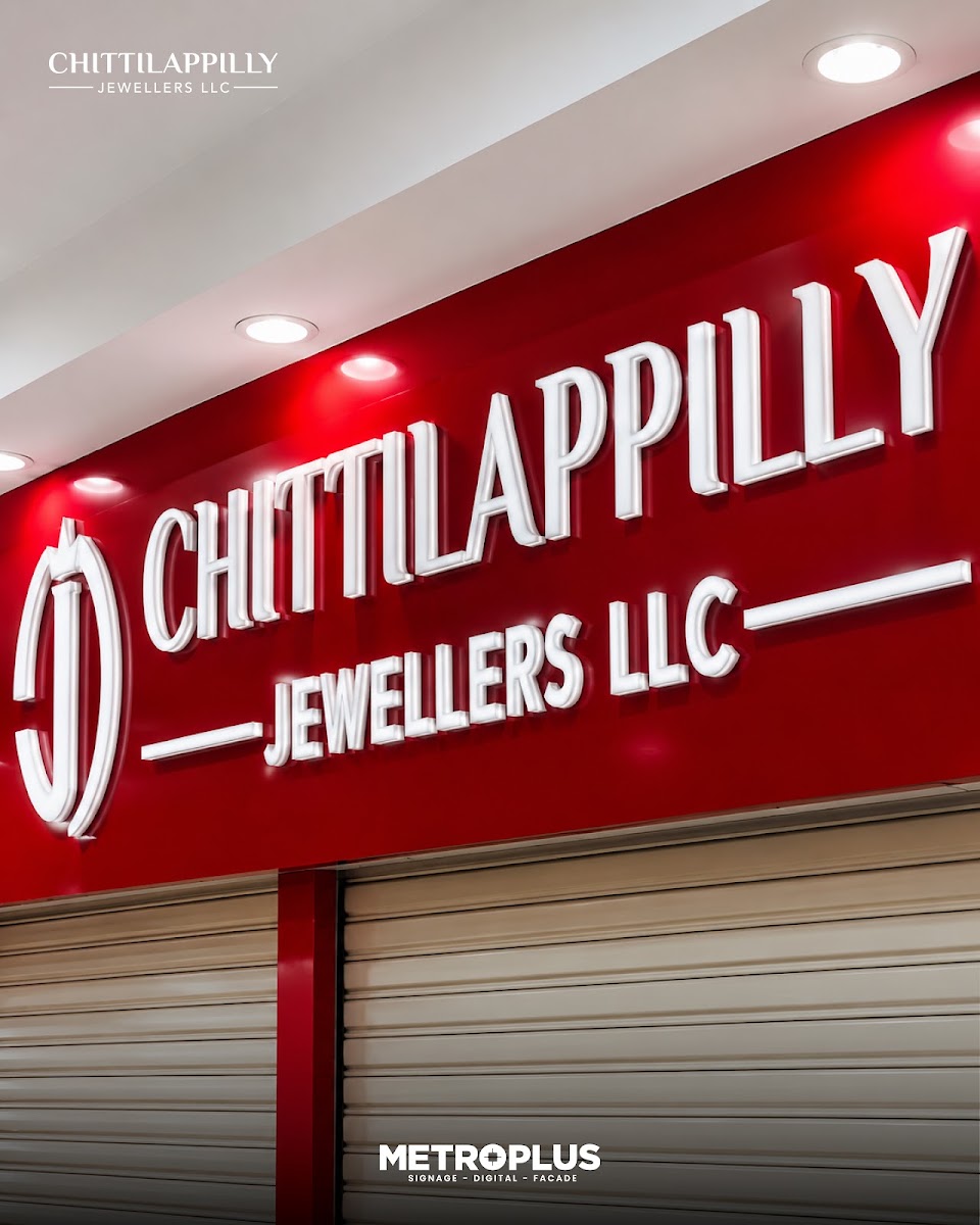Bilingual Storefront Signage for a Grand Mall Jeweller - Metroplus
