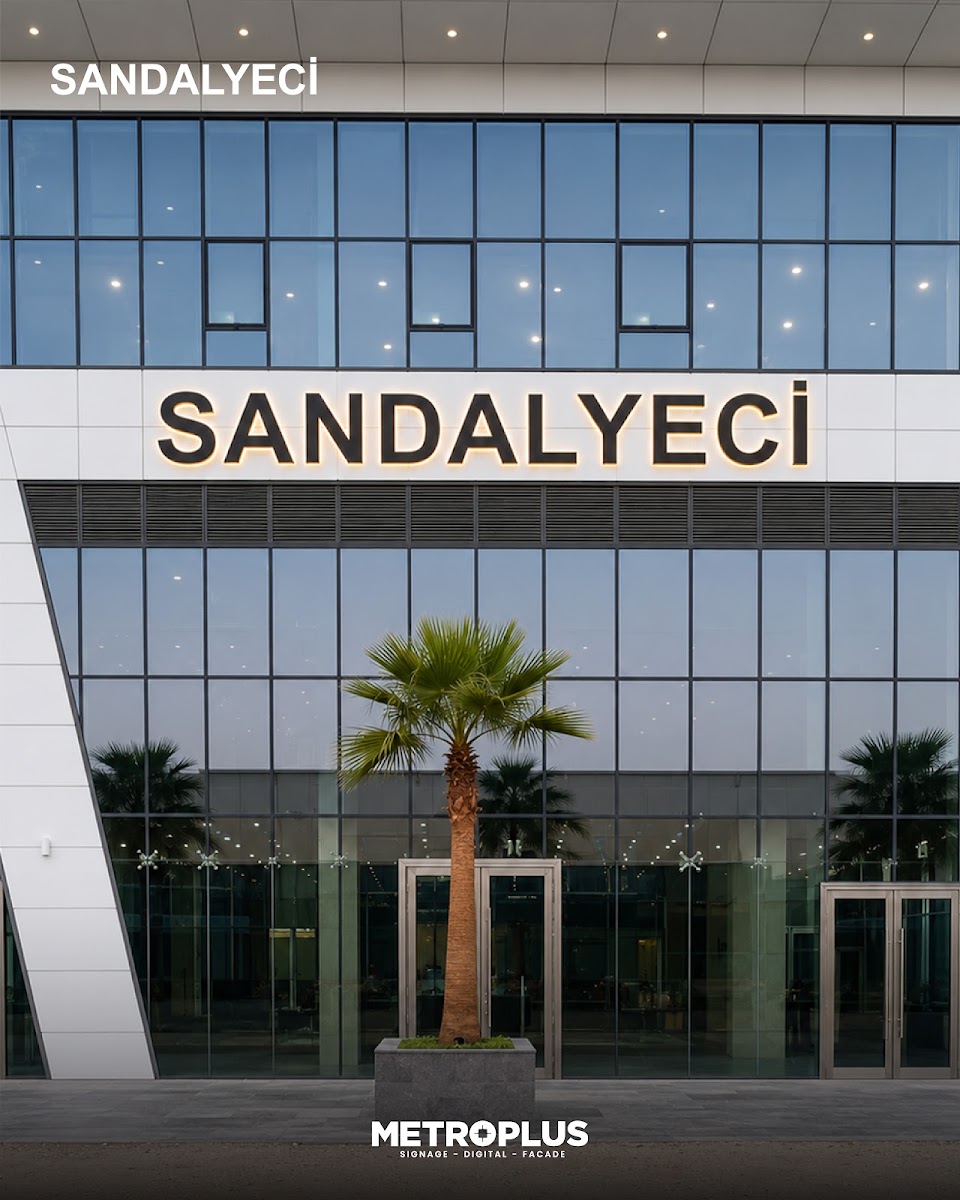 Sandalyeci Showroom Signage & Glass Graphics, Business Bay - Metroplus