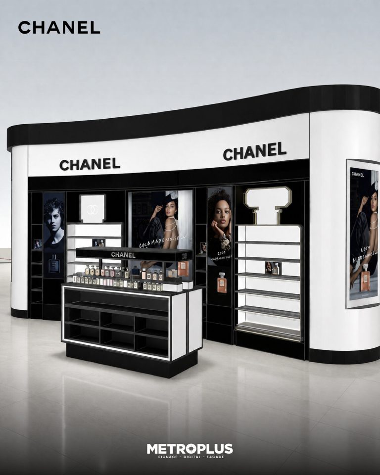 Chanel, Dubai signage by Metroplus