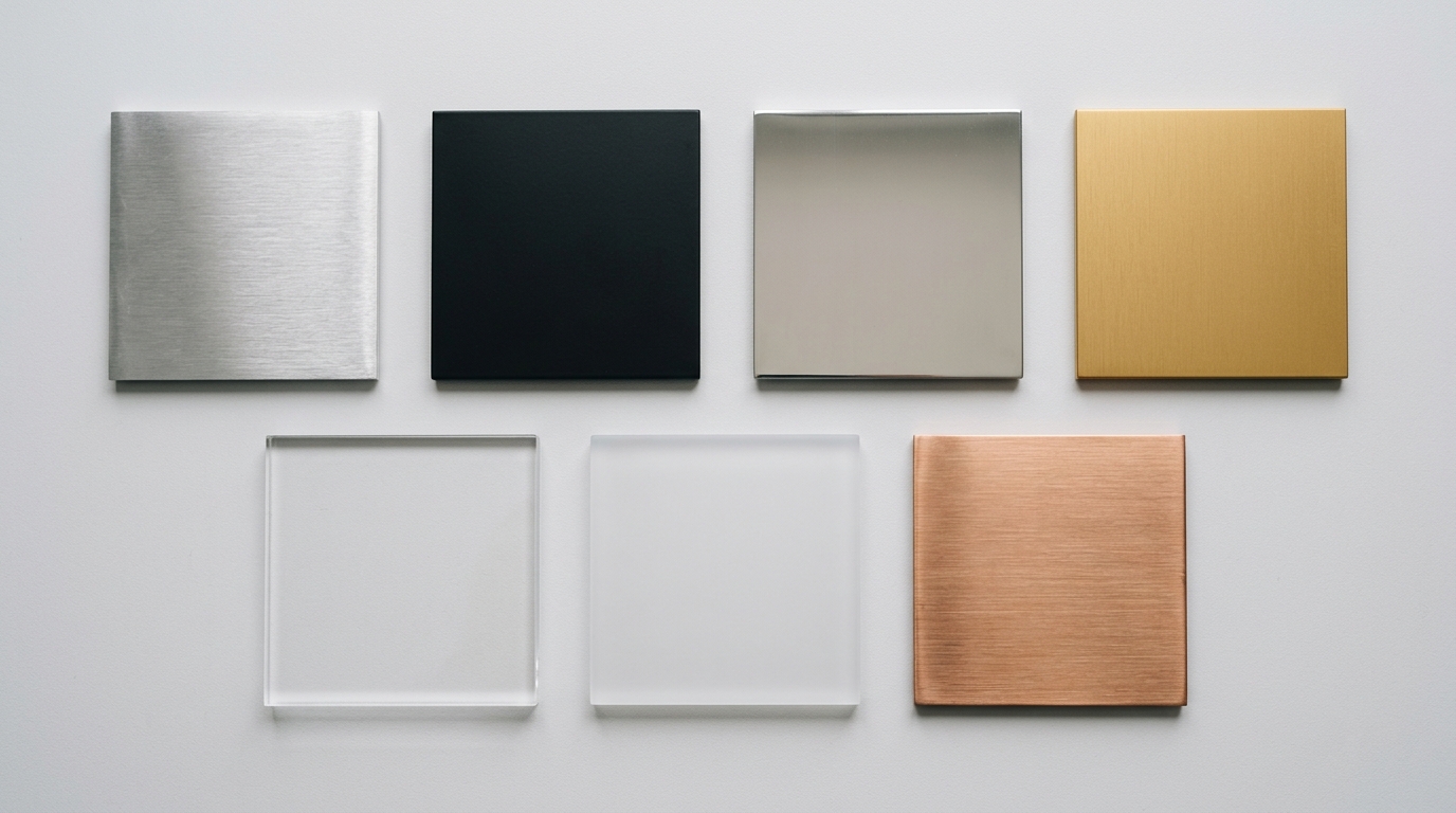 Metal & Acrylic Finish Library for Signage and Facades
