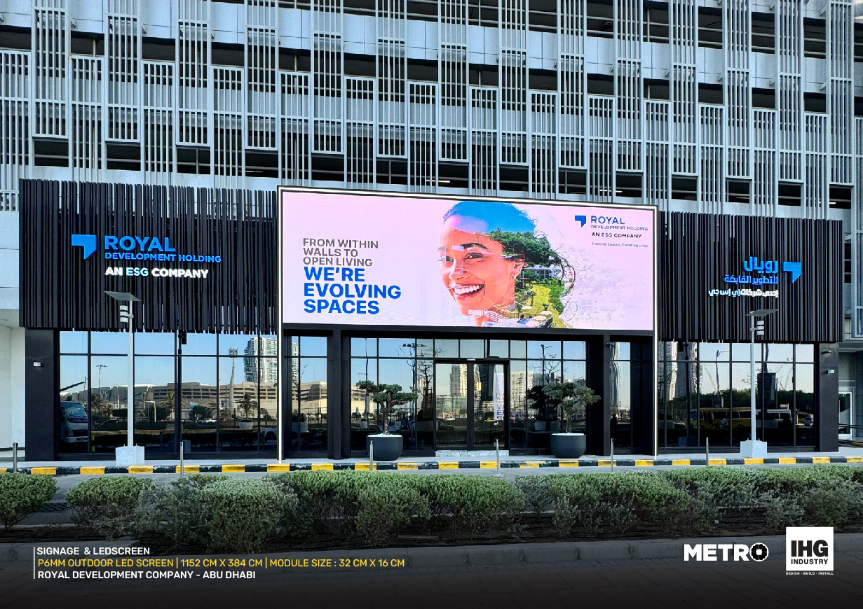 Digital Signage Installation for RDC, Abu Dhabi - Metroplus