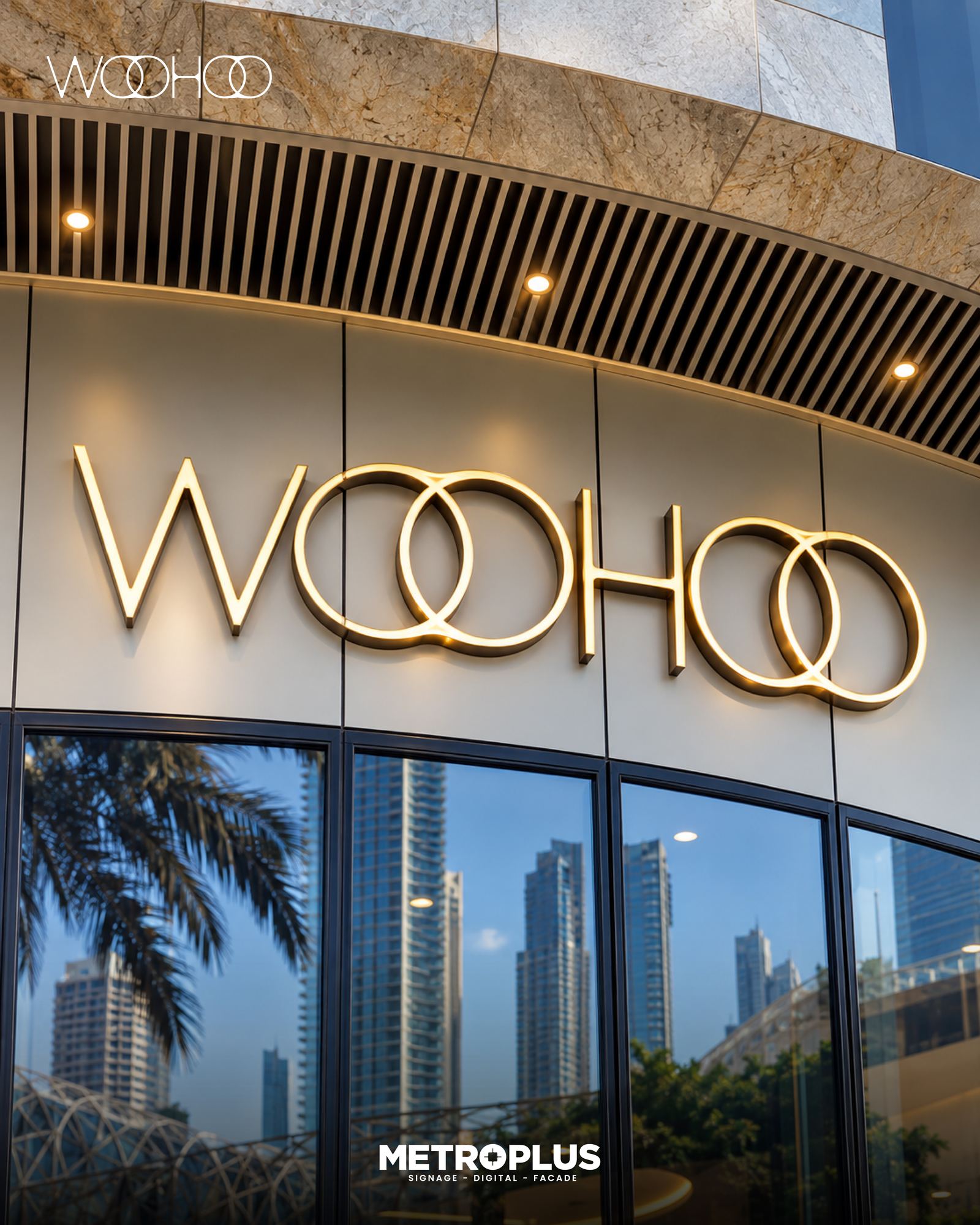 Woo-hoo! restaurant signage, Dubai Mall by Metroplus