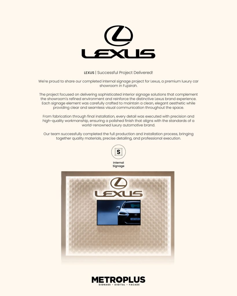 Metroplus Five Year Signage Warranty