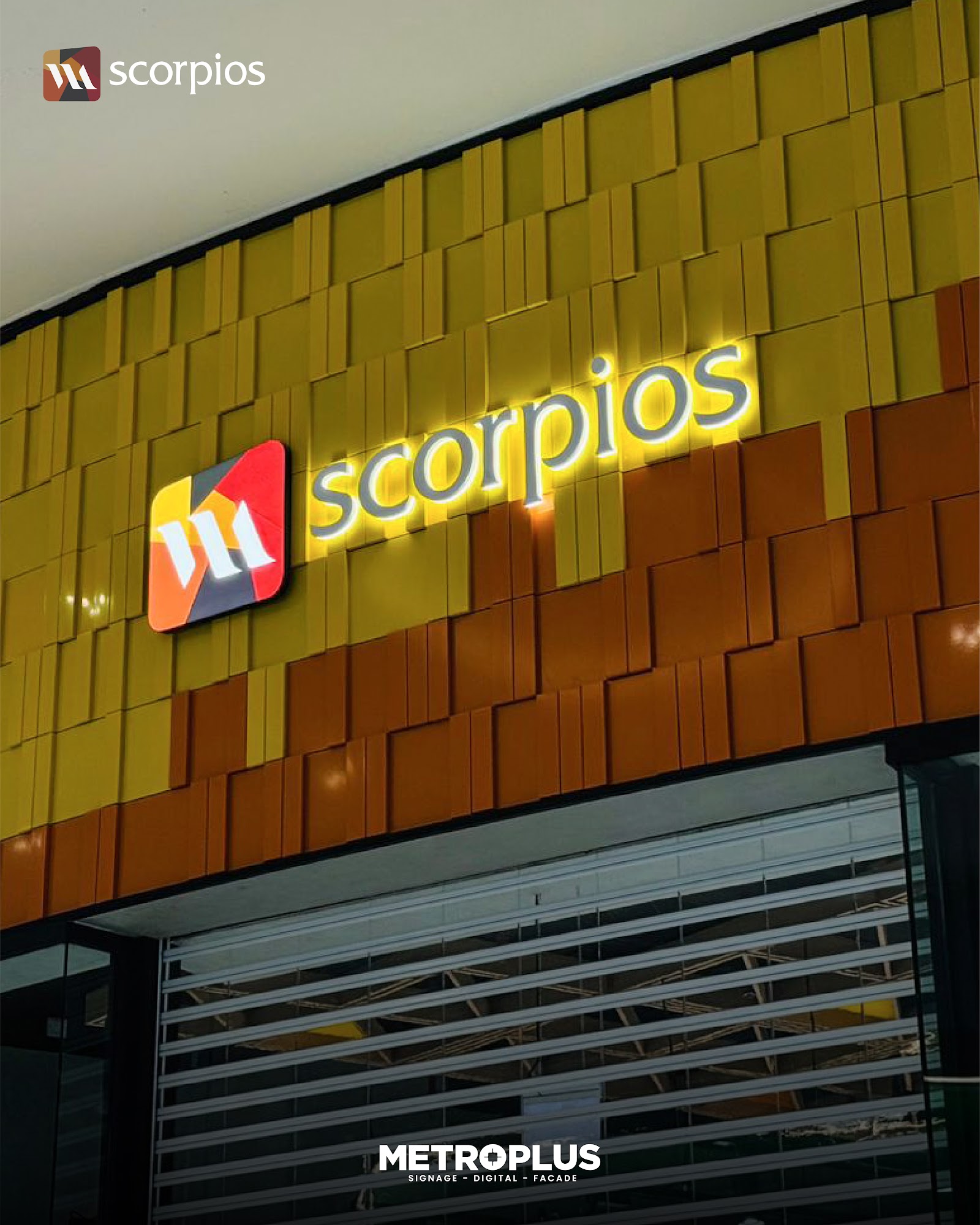 Scorpios Mini-Mart Facade & In-Store Signage, Dubai Mall - Metroplus