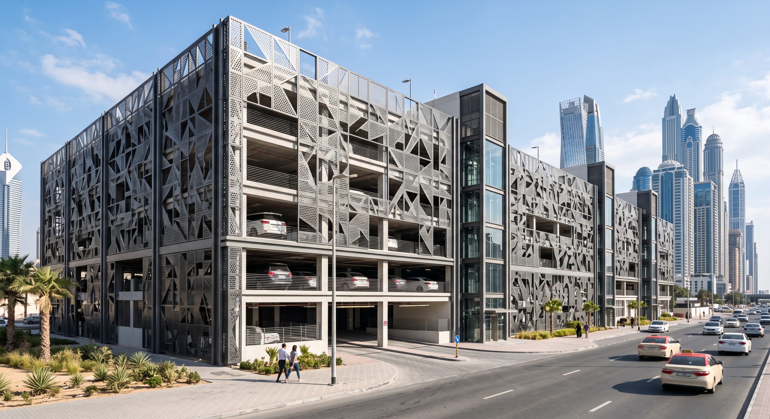 Car Parking Facade Screens in Dubai