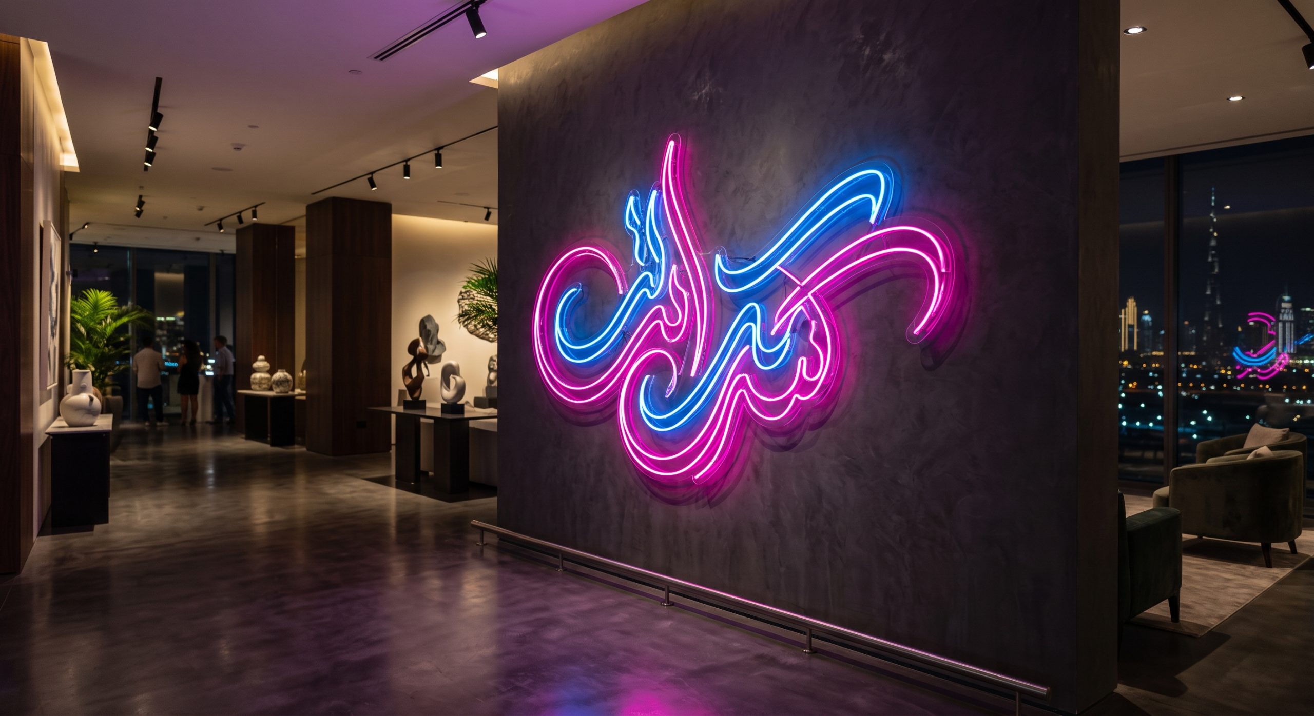 Artistic Neon Light Art in Dubai