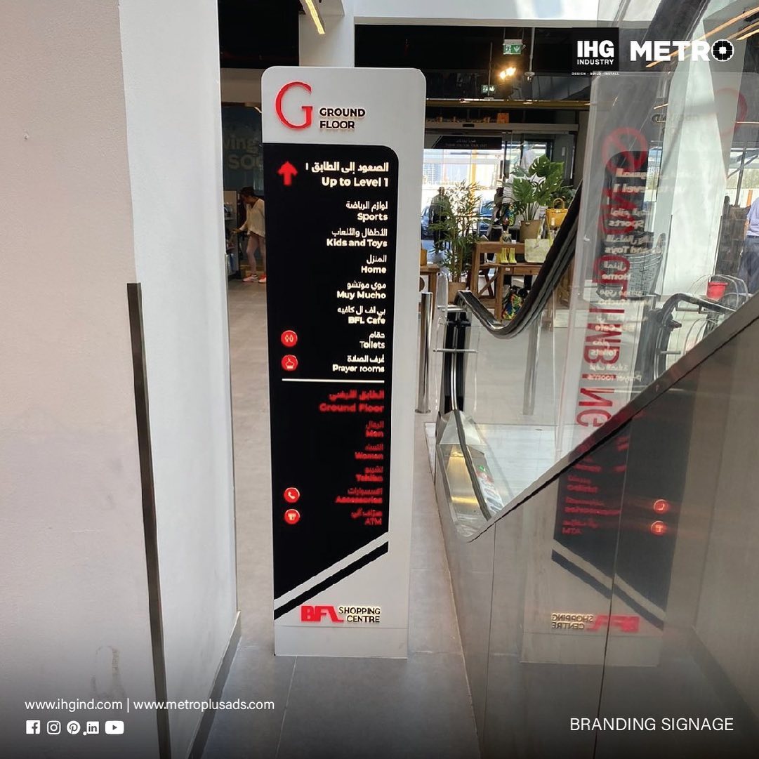 BFL Mall, Motor City – Motor City, Dubai - Metroplus signage project