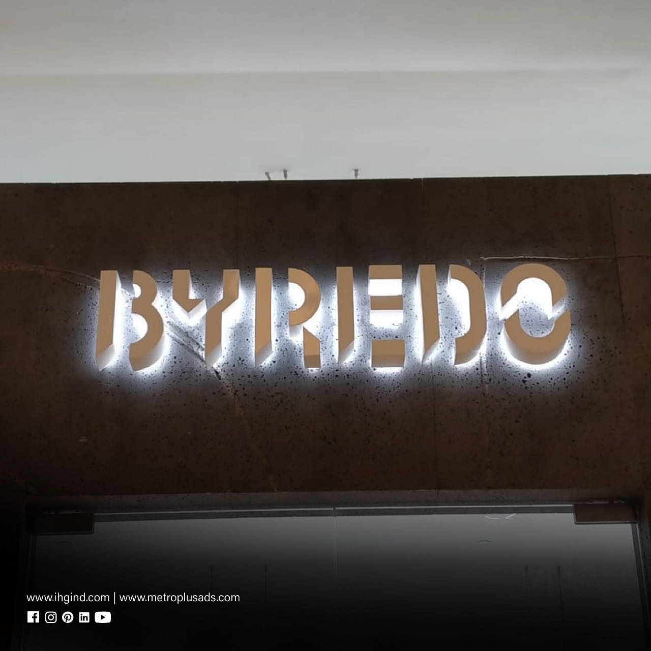 Byredo, Dubai Mall – Dubai Mall - Metroplus signage project