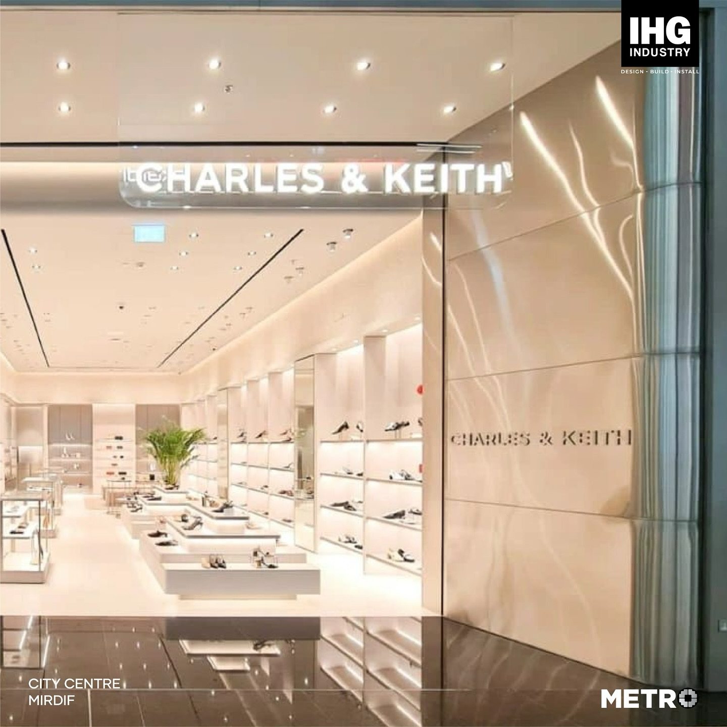 Charles & Keith, City Centre Mirdif – City Centre Mirdif, Dubai - Metroplus signage project