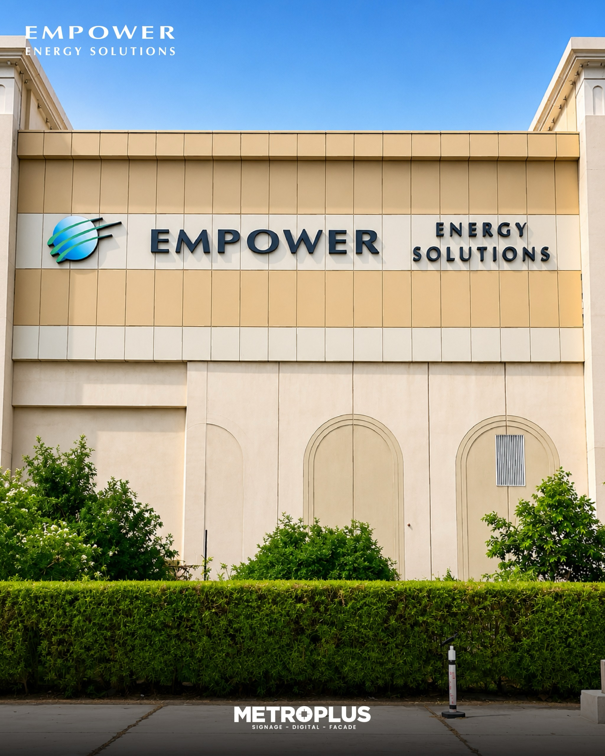 Empower Energy Solutions, Discovery Gardens – Discovery Gardens, Dubai - Metroplus signage project