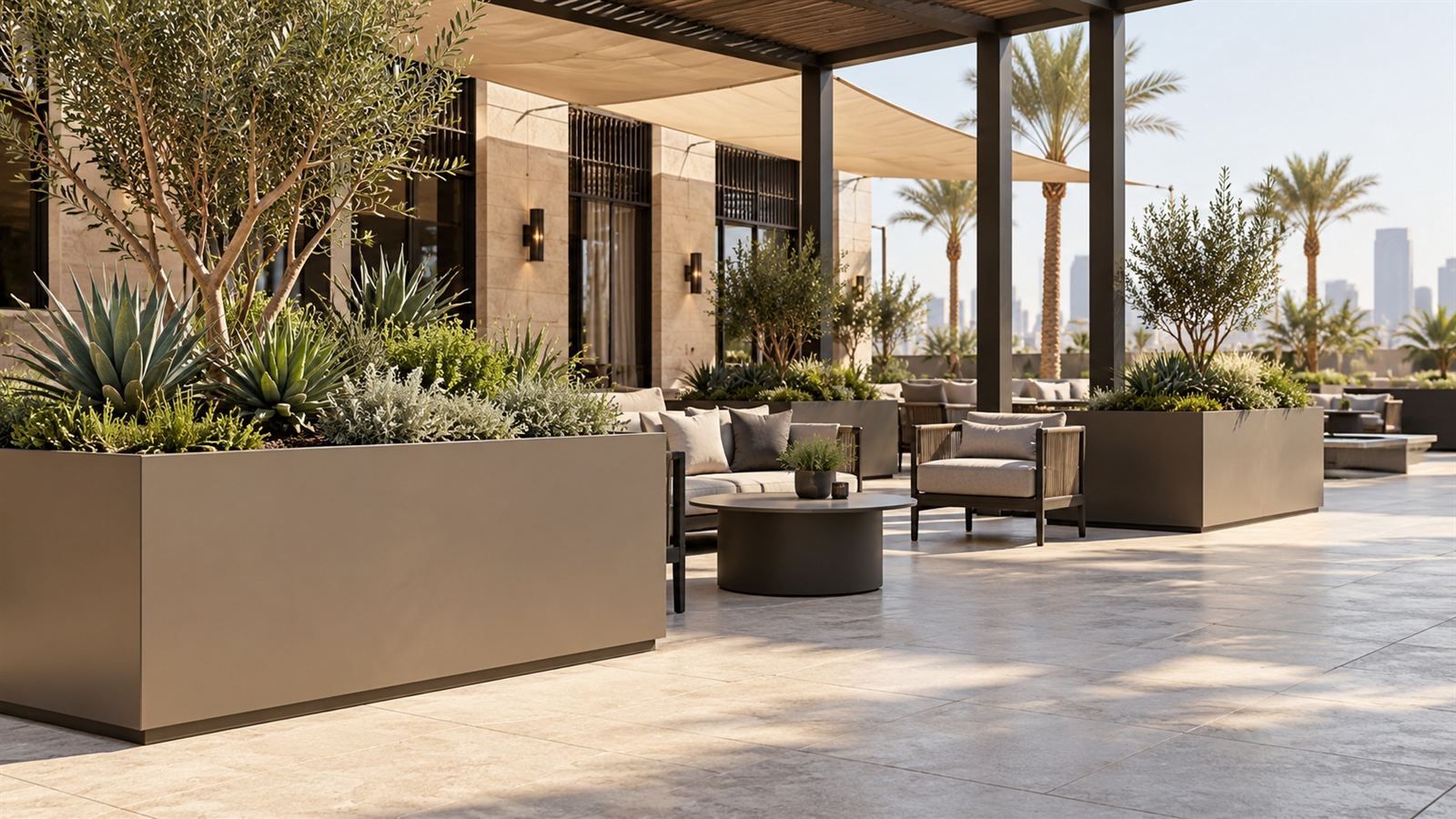 Custom Planters and Landscape Metalwork in Dubai and the UAE