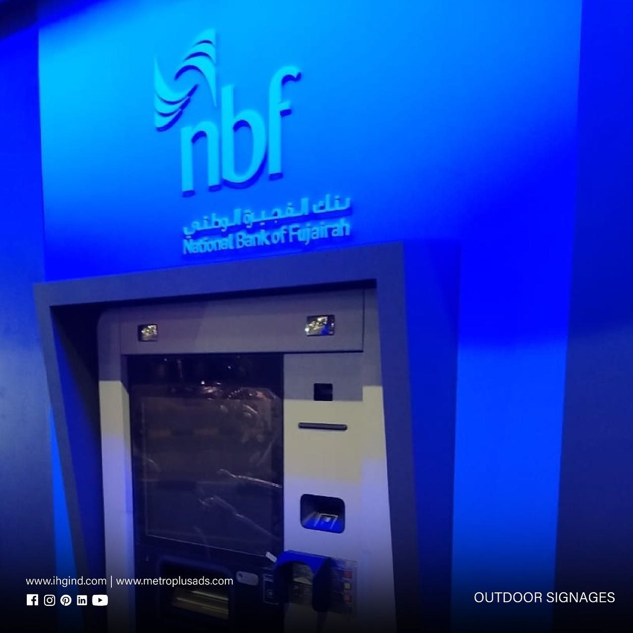 National Bank of Fujairah, Fujairah – Fujairah - Metroplus signage project