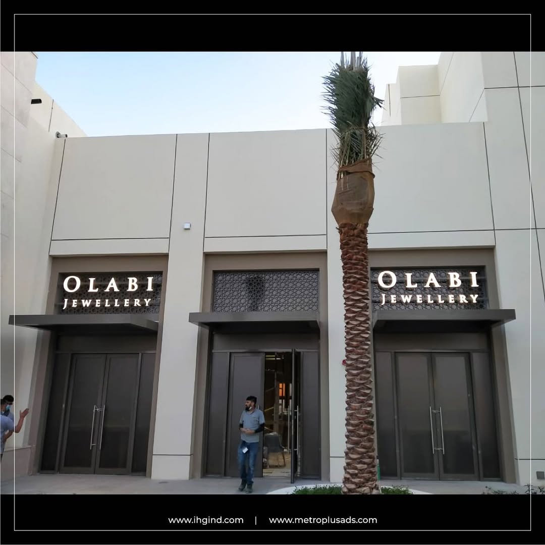 Olabi Jewellery – UAE - Metroplus signage project