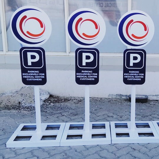 Parking Signboards, Fujairah – Fujairah - Metroplus signage project