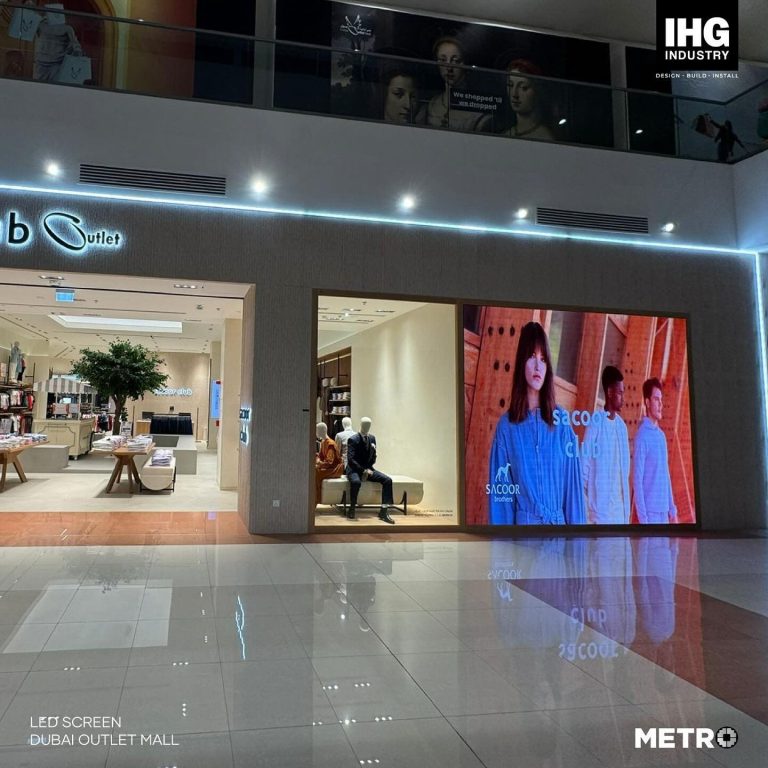 Sacoor Club LED Screens, Outlet Mall Dubai