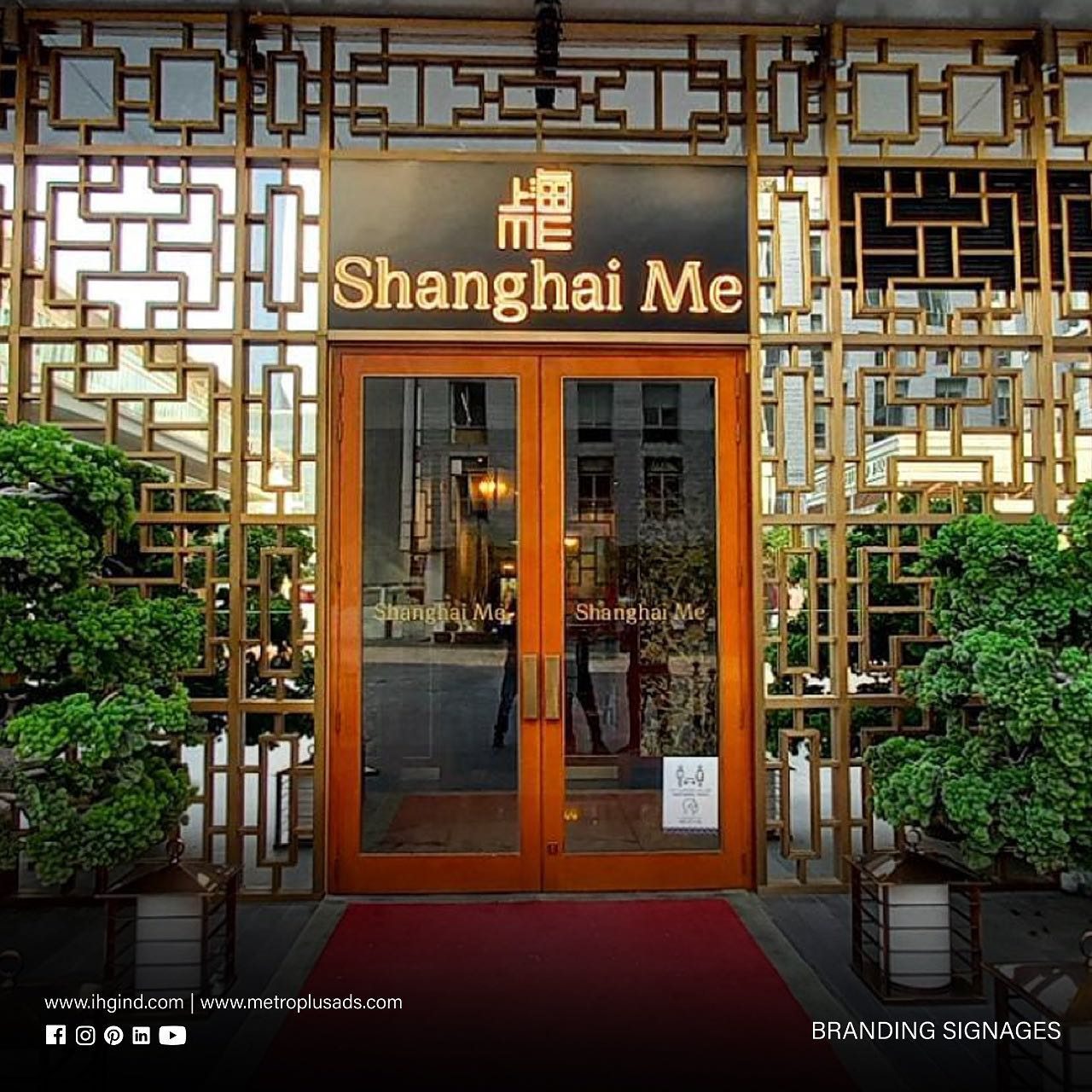 Shanghai Me, DIFC – DIFC, Dubai - Metroplus signage project