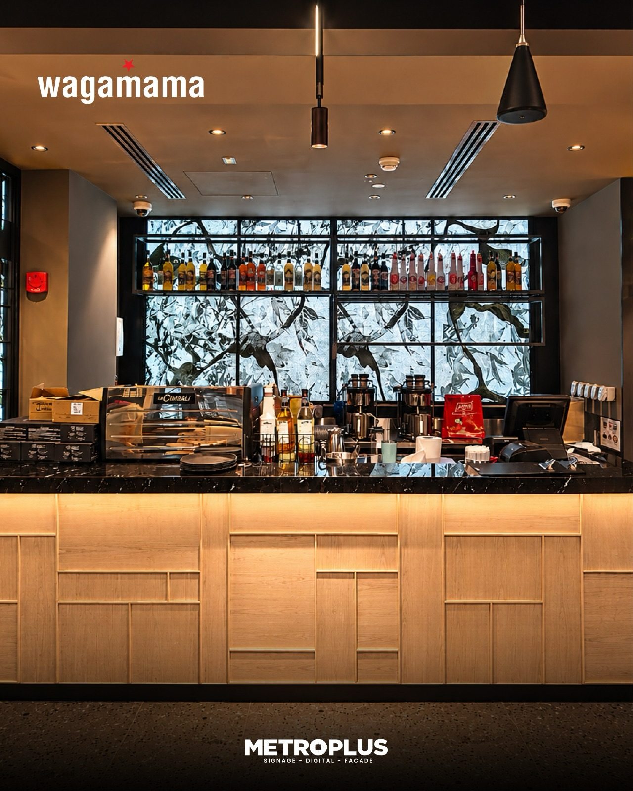 Wagamama, JBR – JBR, Dubai - Metroplus signage project
